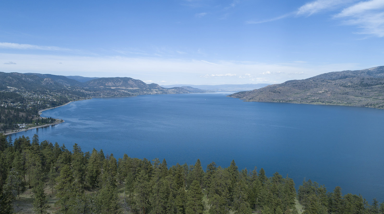 Scenic Peachland Backroad to Meadow Valley Antler Beach Drone B Roll05